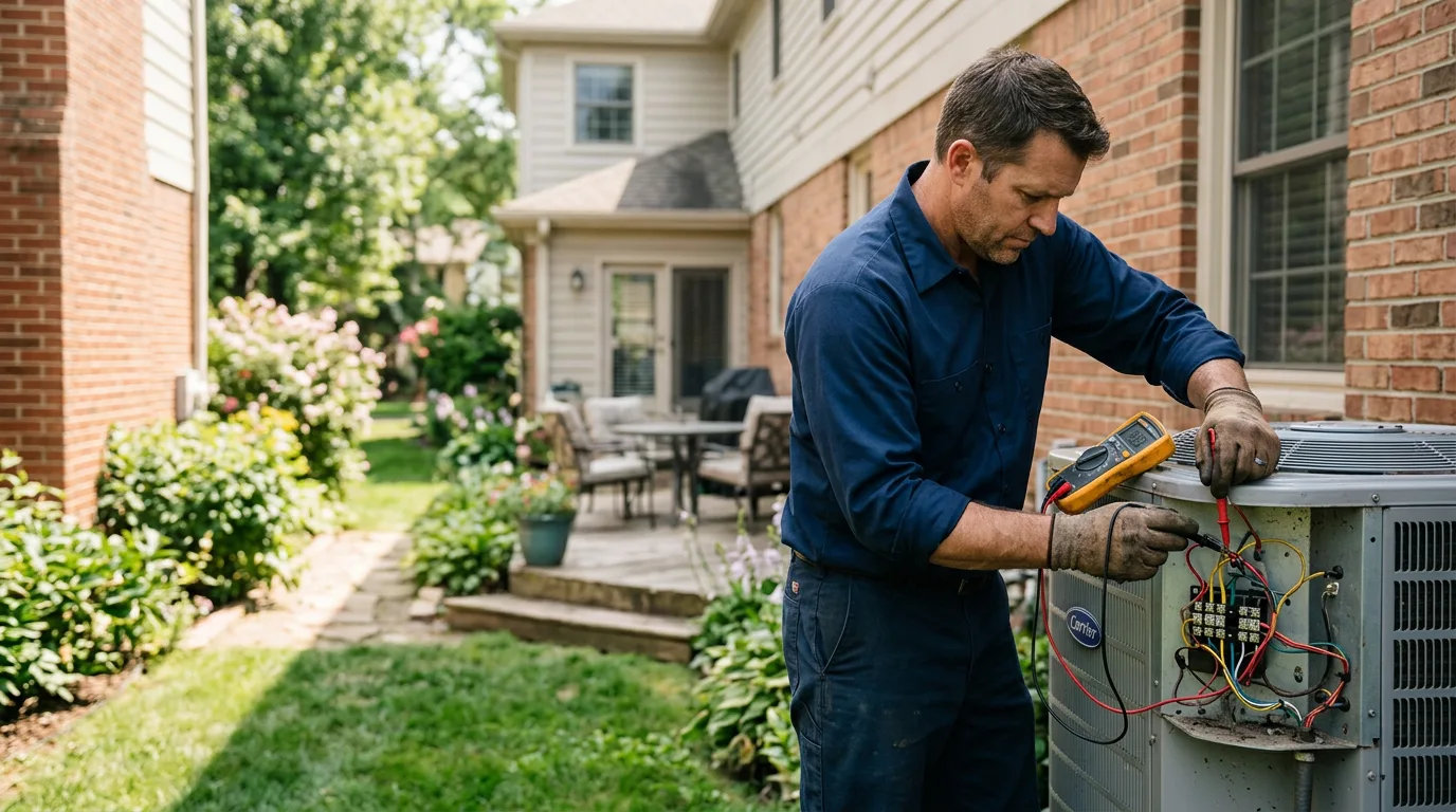 HVAC technician working near Ashburnham, MA